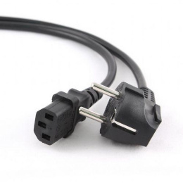 Кабель питания Cablexpert PC-186-10, 3.0м, Schuko- C13, 6А, Сечение провода: 0,5 мм2, черный, с заземлением {75}