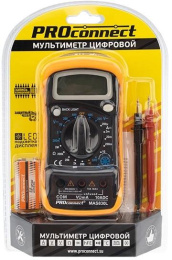 Мультиметр цифровой PROCONNECT MAS830L DT850L, ручной [13-3021]