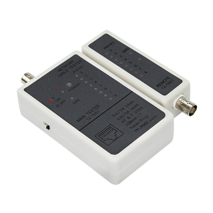 Тестер кабельный Rexant 5248 серый/белый 12-1001