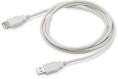 Кабель-удлинитель USB2.0 Buro Reversible, USB A m - USB A f , 1.8м, серый