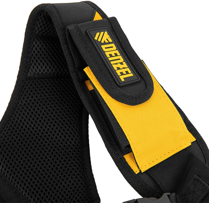 Пояс для инструментов DENZEL 90290, черный