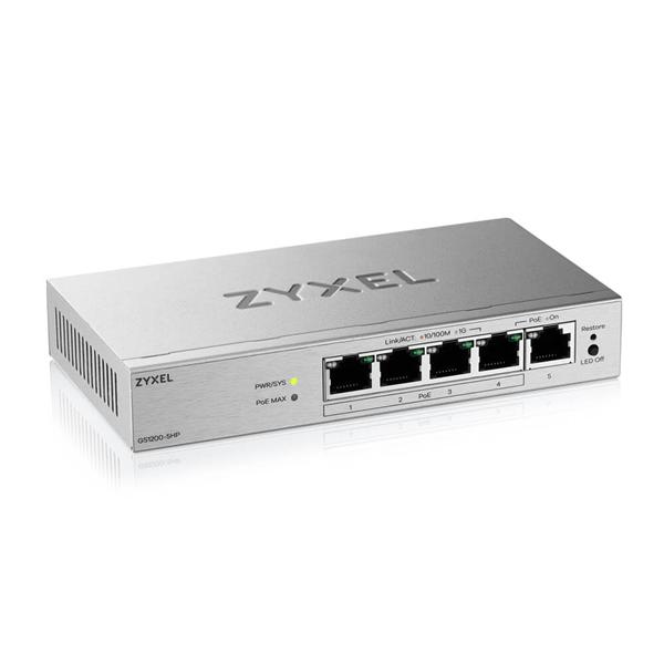 Коммутатор ZyXEL GS1200-5HPV3-EU0101F, управляемый