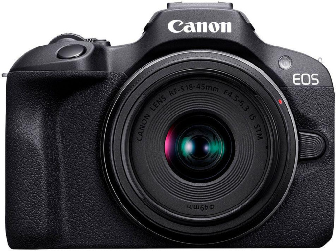 Фотоаппарат Canon EOS R100 черный 24.1Mpix 3" 1080p WiFi RF-S 18-45mm f/4.5-6.3 IS STM LP-E17