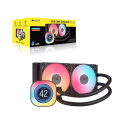 Система жидкостного охлаждения Water Cooling System Corsair iCUE LINK TITAN 240 RX LCD 240mm, Black, RGB/ Fans: 2x120mm, 73.5CFM, 36dBA, 2100RPM/ S: 1851, 1700, AM5, AM4 CW-9061022-WW