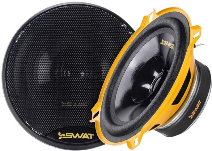 Колонки автомобильные Swat SP-H5v2 220Вт 91дБ 4Ом 13см 5дюйм ком.:2кол. широкополосные однополосные