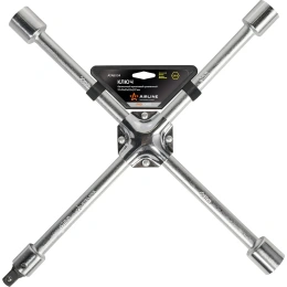 Баллонный крестовой усиленный ключ Airline PRO 17x19x21x22x1/2", 400 мм ATAB004