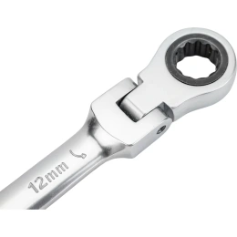 Комбинированный трещоточный шарнирный ключ 12 мм Gigant, Сталь Cr-V, 72 зуба, grf-132