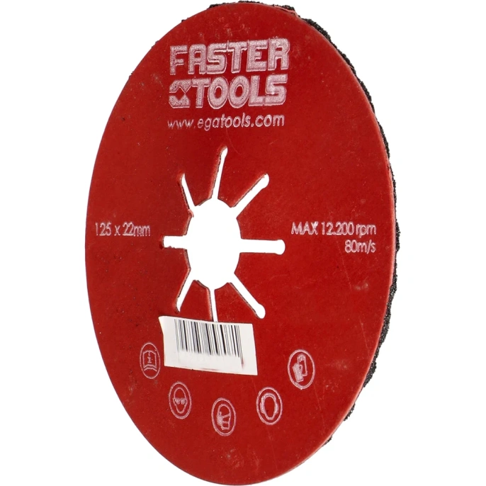 Диск шлифовальный гофрированный FASTER TOOLS 125 мм P40 5806/ FT219-31
