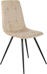 Стул для дома Бюрократ CH-K1 бежевый Holland 06 металл черный на ножках CH-K1_1/HL07