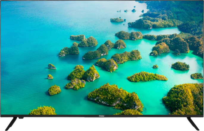 Телевизор LED Haier 43" LED S2 Frameless черный 4K Ultra HD 60Hz MEMC DVB-T DVB-T2 DVB-C DVB-S DVB-S2 USB WiFi Smart TV RUS (DH1ZR7M00RU)