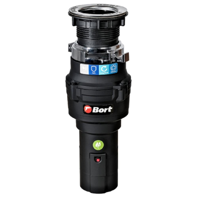 Bort Измельчитель пищевых отходов CAIMAN {375 Вт; 3,2 кг/мин; 3000 об/мин; 860 мл; Металл ; набор аксессуаров 4 шт} [93418064]