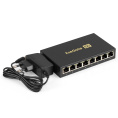 Коммутатор неуправляемый ExeGate EDGS-1008D 8-портовый гигабитный UTP 10/100/1000 Base-T, металлический корпус, с функцией энергосбережения Green Ethernet Technology , настольный/настенный EX298694RUS
