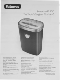 Уничтожитель документов Fellowes Powershred 53C (4х35мм) FS-46531