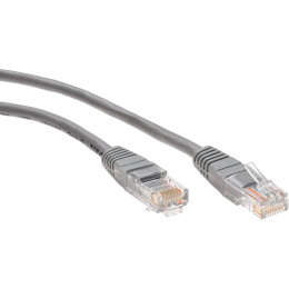 Патчкорд/ Патчкорд литой "Telecom" UTP кат.5е 0,5м серый NA102--0.5M