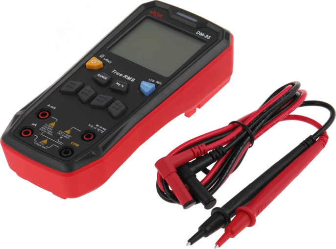 Мультиметр RGK DM-25 цифровой красный/черный 755160