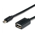 Кабель OTG USB 2.0 ExeGate EX-OTG-USB2-AFmicroBM5P-0.15 AF/microBm 5P, 0,15м EX294760RUS