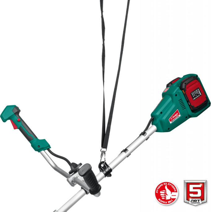 Триммер электрический Зубр ТАБ-365-22,  аккумуляторный,  18В,  2Ач,  с ЗУ