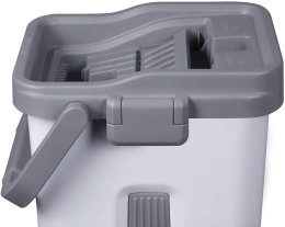 Набор для уборки со шваброй DEFENDER CM-401 серый,ведро 5л, 2 насадки,28401