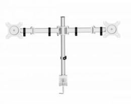 Кронштейн для мониторов Cactus CS-VM-D29-AL, до 27", до 8кг, настольный, поворот и наклон, серебристый