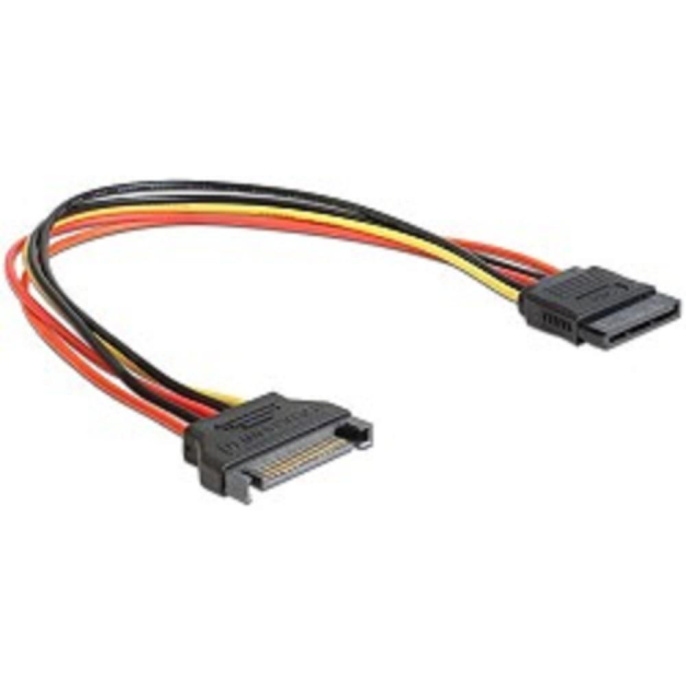 Кабель Cablexpert CC-SATAMF-01 Удлинитель кабеля питания SATA Cablexpert 15pin(M)/15pin(F) 30см