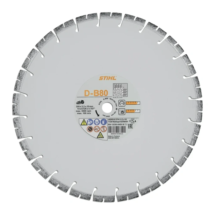 Алмазный отрезной круг D-B80 Ø 350 мм/14" Stihl 0835-090-7056