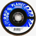 Круг лепестковый торцевой Planet-Mars Z конический 125x22.23 мм, Р120, цирконий Sait 41608