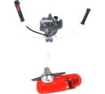Триммер (мотокоса) бензиновый ZimAni FS55E, 
0,75 кВт., леска/нож