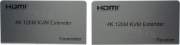 ORIENT VE051, HDMI KVM extender, HDMI+USB+Audio удлинитель до 120 м по витой паре Cat5e/6, HDMI 1.4, 4K@30Hz/1080p@60Hz, HDCP, передача ИК сигнала управления, пит. от вн.БП 5В/1А, метал.корп. 31068