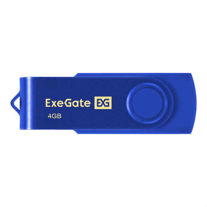USB-флеш накопитель ExeGate Jet 4GB синий USB2.0, 480Mbps, пластик/металл EX302030RUS