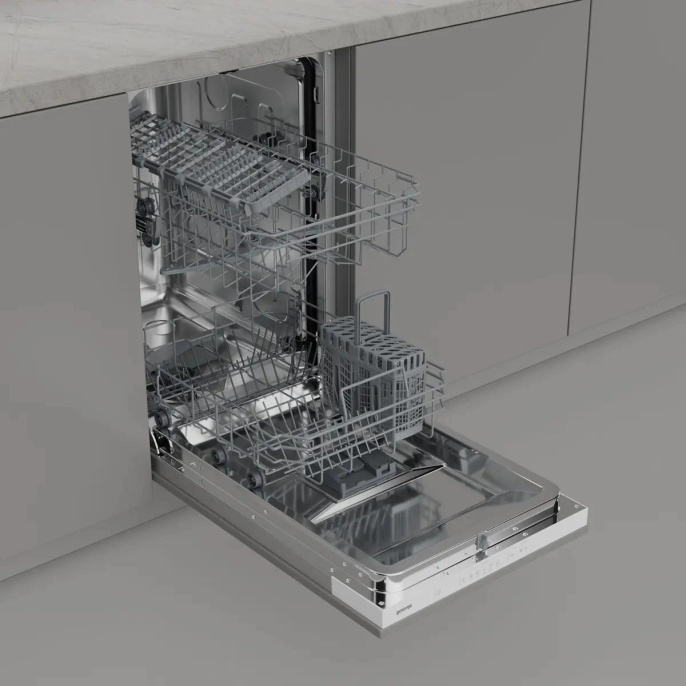 Посудомоечная машина встраив. Gorenje GV522E10WE 1760Вт узкая серебристый