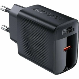 Сетевое зарядное устройство ACEFAST A82, USB-C, 20Вт, 3A, черный [af-a82-bk]