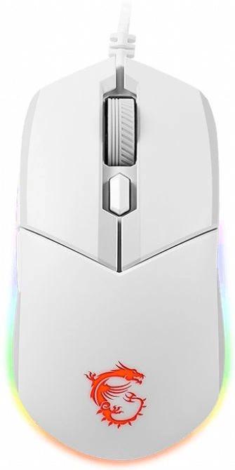 Мышь MSI Clutch GM11 белый оптическая 5000dpi USB 5but S12-0401980-CLA