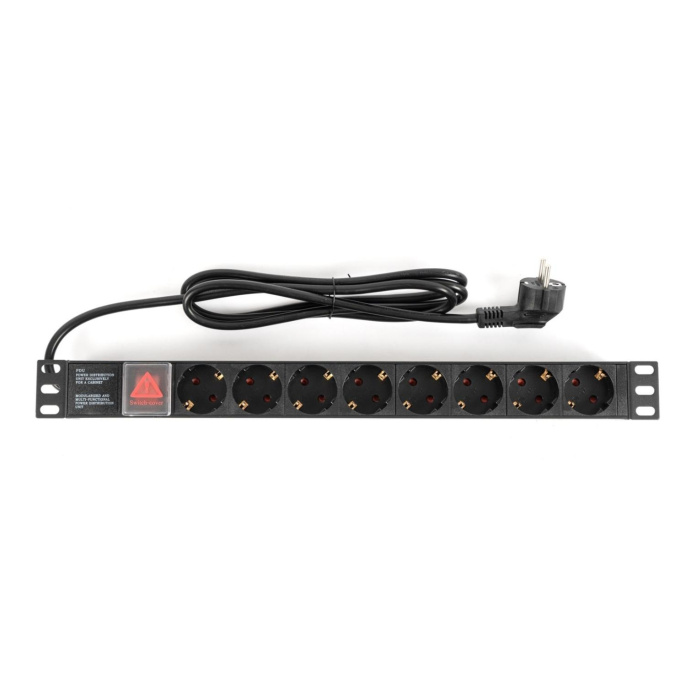 БАСТИОН Rapan-PDU8S-S Блок розеток с выключателем, 220 В, 16 А, 8 розеток Schuko 752