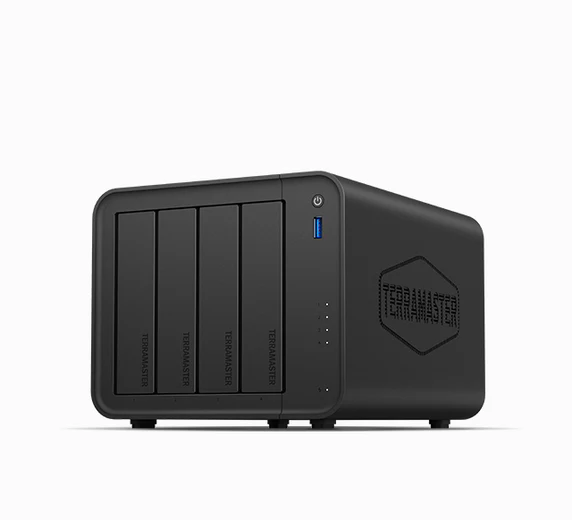 Сетевое хранилище NAS TerraMaster F4-425 4-отсечный / QC 2,0Ghz/4Gb upto 16Gb /TRAID + ,JBOD,RAID0,1,10,5,6/up to 4 HS SATA 3,5' or 2,5' /2xUSB3.2 10Gb /1xUSB3.2 5Gb /1x2,5 Gb RJ-45/iSCSI/1xPS/1YW repl F4-212