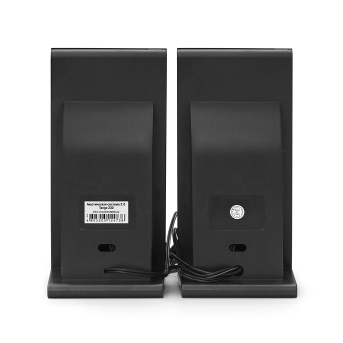 Акустическая система 2.0 ExeGate Tango 230 питание USB, 2х3Вт Вт RMS , 80-20000Гц, черный, Color Box EX287056RUS
