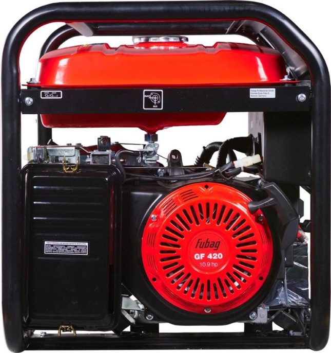 FUBAG BS 6600 DA ES Электростанция бензиновая [641693/646282] {Электростартер, 6.6 кВа/6.0 кВт, 230/400 В, 420 объем см3, 8,0/10,9 кВт, л.с., 78 дБ 7м, Время работы 9.5ч, 25 л бак, 87.4 кг}