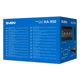 Портативная акустика SVEN HA-950 черный SV-022457 , черный, МДФ, эко-кожа 60 Вт, Bluetooth, USB, Micro SD, пульт