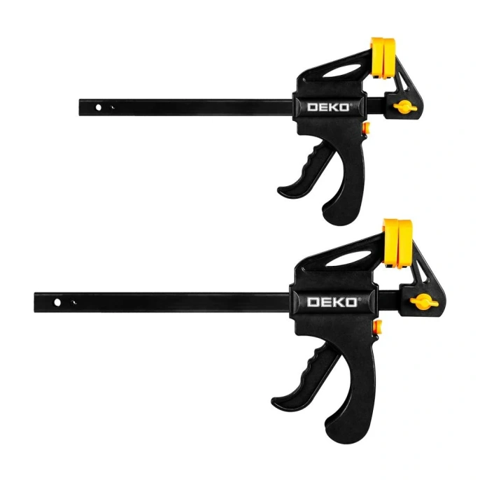 Быстрозажимная струбцина DEKO 200 мм CL200-2, 2 шт 065-0614