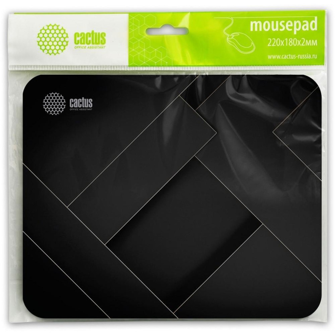 Коврик для мыши Cactus Geometry рисунок, ткань, 220х180х2мм [cs-mpc-p02xs]