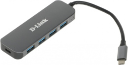 Разветвитель USB-C D-Link DUB-2340 4порт. черный DUB-2340/A1A