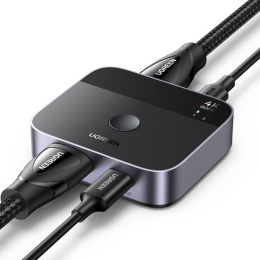 Переключатель UGREEN AW503 55452 USB-C+HDMI Switch 2 In 1 Out Up to 4K@60Hz. Цвет: черный (55452_)