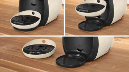 Кофемашина Bosch TAS1007 1400Вт черный/бежевый