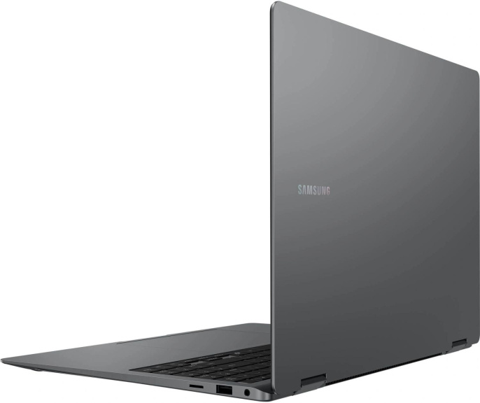 Ноутбук Samsung Galaxy Book 5 Pro 360 NP960, 16", 2025, трансформер,  AMOLED, Intel Core Ultra 7 256V 2.2ГГц, 8-ядерный, 16ГБ LPDDR5x, 512ГБ SSD,  Intel Arc  140V, Windows 11 Home,  серый [np960qha-kg
