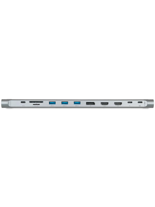Док-станция для ноутбука NERPA laptop stand 1xUSB-C 100W PD, 2xHDMI 4K@30Hz, 1xDP 4K@30Hz, 3xUSB-A 3.0 5Gbps data , 1xUSB-C 3.0 5Gbps data , 1xTF/microSD, 1xSD/MMC, 1x3.5mm audio, 1xRJ45 Gb , USB-C power adapter 100W, power 100W USB-C cable 150cm, PD