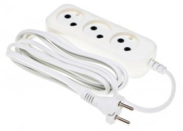 Сетевой удлинитель Buro BU-PSL3.3/W, 3м, белый