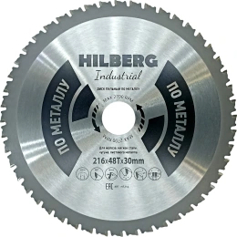 Диск пильный Hilberg Industrial Металл 216x30x48Т HF216