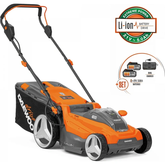 Аккумуляторная газонокосилка DAEWOO DLM с акб и зу 4042Li SET
