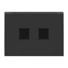 Шкаф телекоммуникационный 19" настенный 6U ExeGate EC-WM-6U.450.G.BLACK (19”, 6U, 600x450x370mm (ШхГхВ), передняя дверь закаленное стекло, съемные боковые панели, пыле- и влагозащита IP23, черный RAL 9004) EX298605RUS