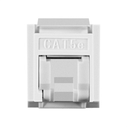Модуль-вставка Keystone Jack RJ-45 ExeGate KJ-8P8C-U-C5e-180SH-Dual (Кат.5e, неэкранированная, 180 градусов, со шторками, IDC Krone/110) EX297339RUS