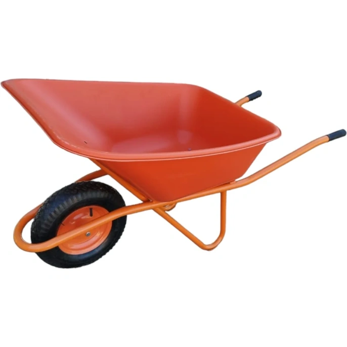 Тачка строительная усиленная одноколесная LWI 150л, 280кг, сверхпрочное полимерное корыто LWI150PROFI